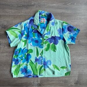Jams World Button Down in Violet Bouquet
